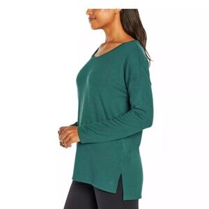 Banana Republic Cozycore Scoop Neck L/S Evergreen L/S Top Size XL